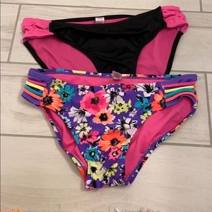 NWOT Set of 2 Kids Justice Bikini Bottoms